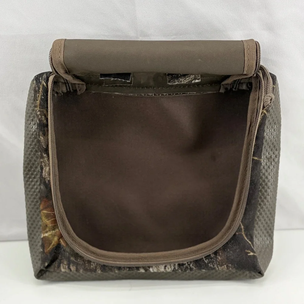 Game Winner Camo Gear Bag Hunting Accessory Pouch Brown Textured Rubberized Base